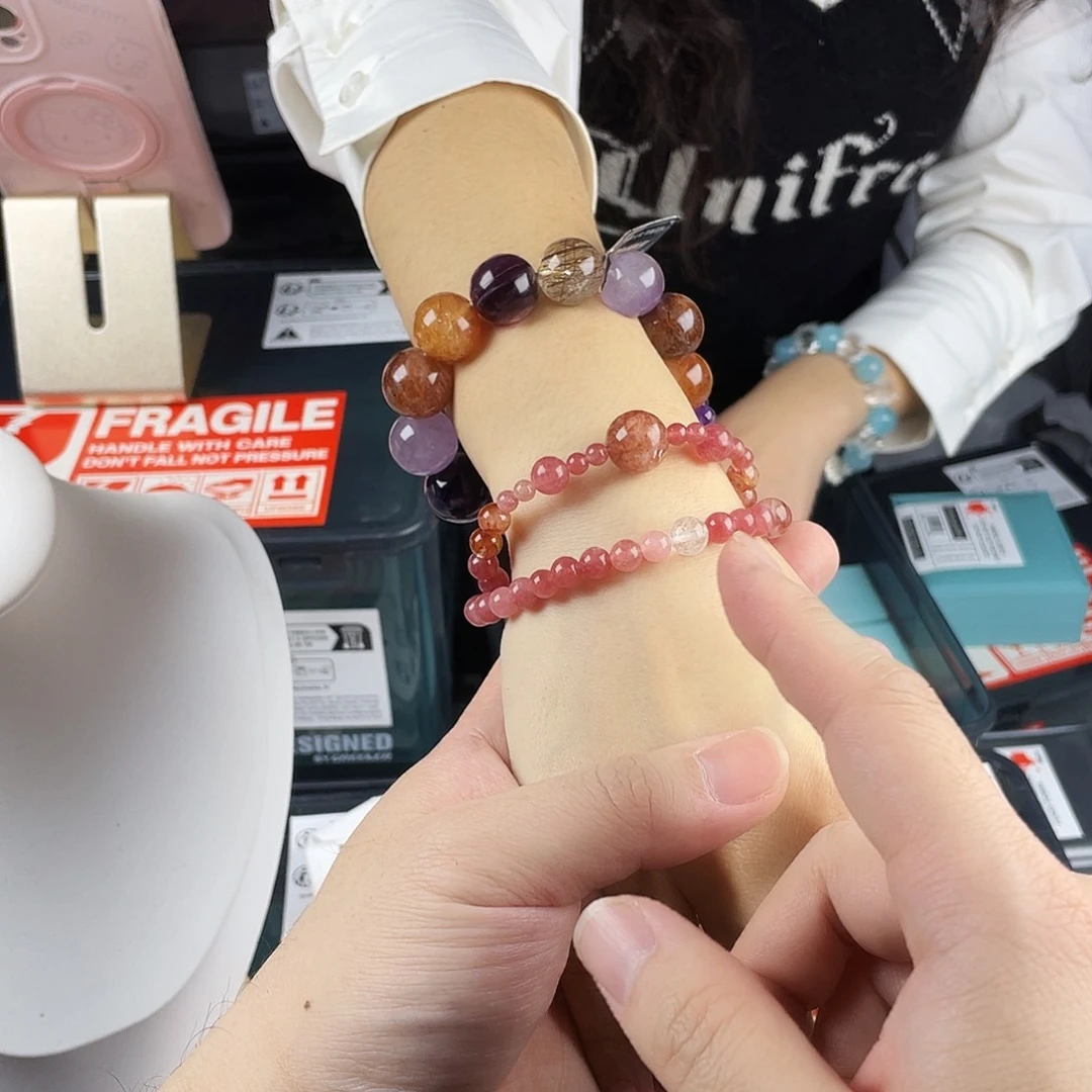 水晶手链银S925镶嵌