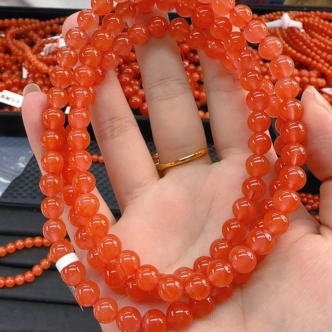 颈饰未镶嵌南红玛瑙保山南红卡7长串