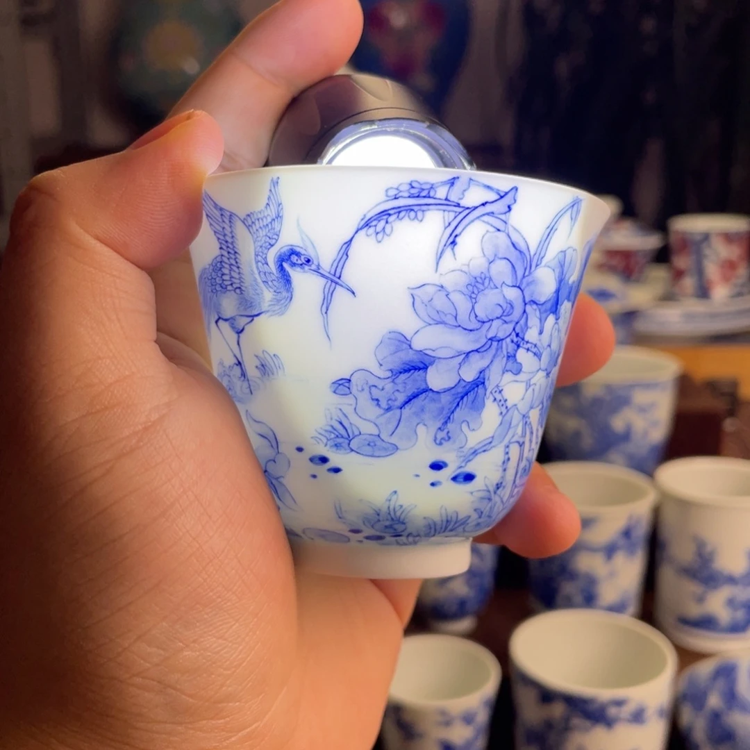九段花鸟杯子系列