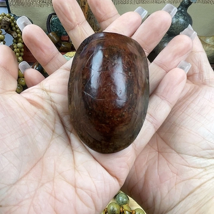 岫岩河磨玉（透闪石质玉）把件未镶嵌光*兴