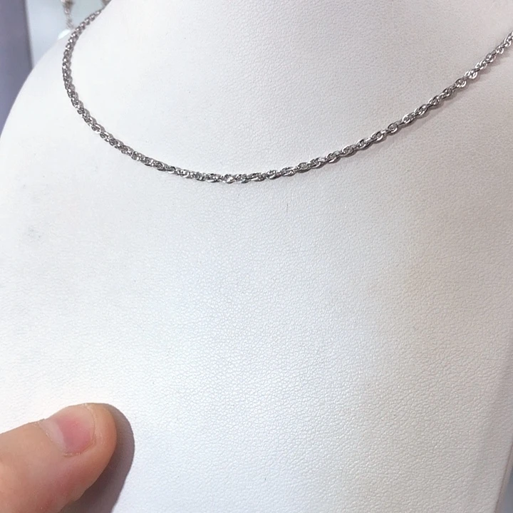 彩***虹银S925镶嵌淡水珍珠项链