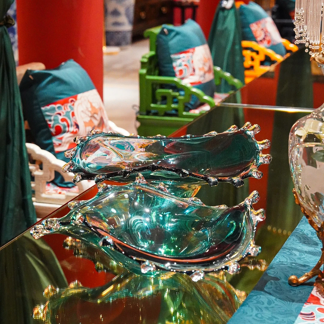 【本尼家】JC03半海凝波盘桌面装饰摆件