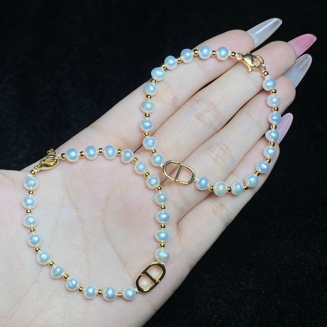 【小北好物】淡水珍珠DIY手链约4-5mm【多样性发一件】QJ07X161