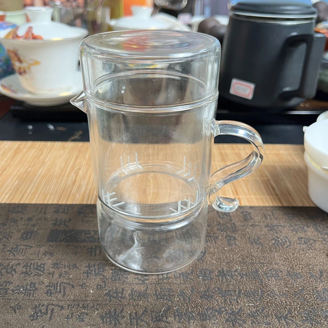 A970高硼硅玻璃泡茶透明茶水分离玻璃玻璃壶带盖便携水茶壶