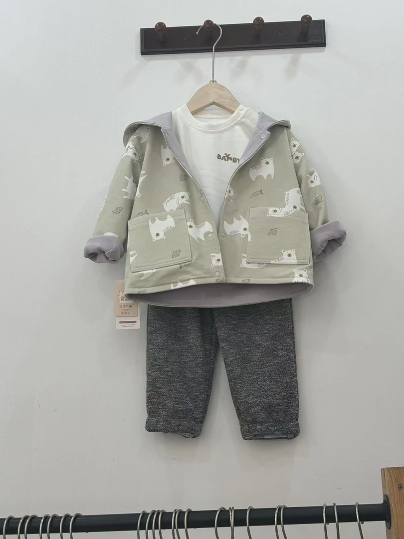 斑比小屋长袖连体衣婴儿幼儿宝宝婴童舒适柔软亲肤百搭洋气