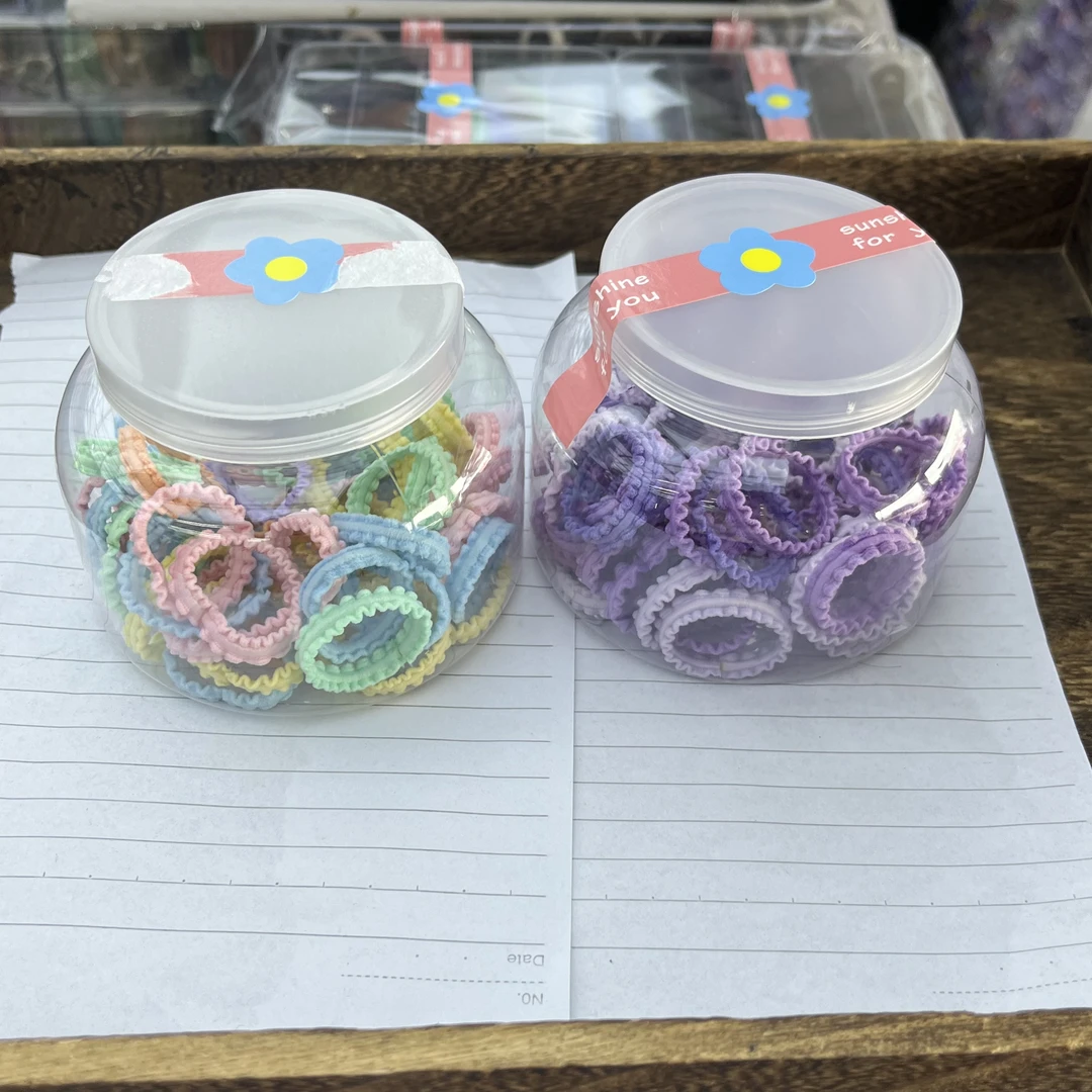 0680-时尚发饰两罐发货彩色紫色