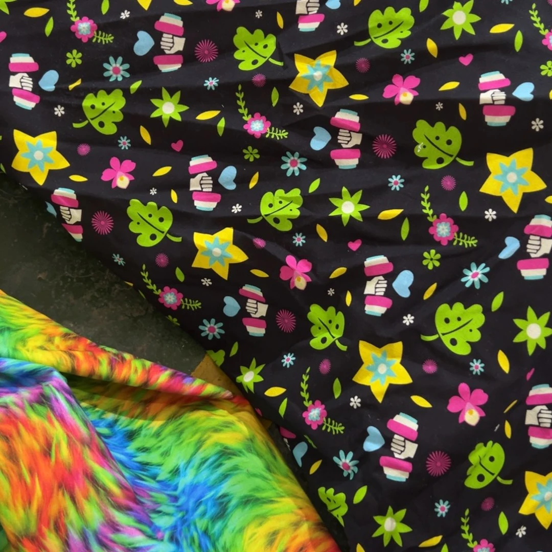 棉福利一米价纯棉平布1.4米宽果子b区微瑕