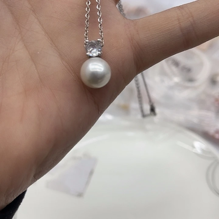 未镶嵌颈饰淡水珍珠0227