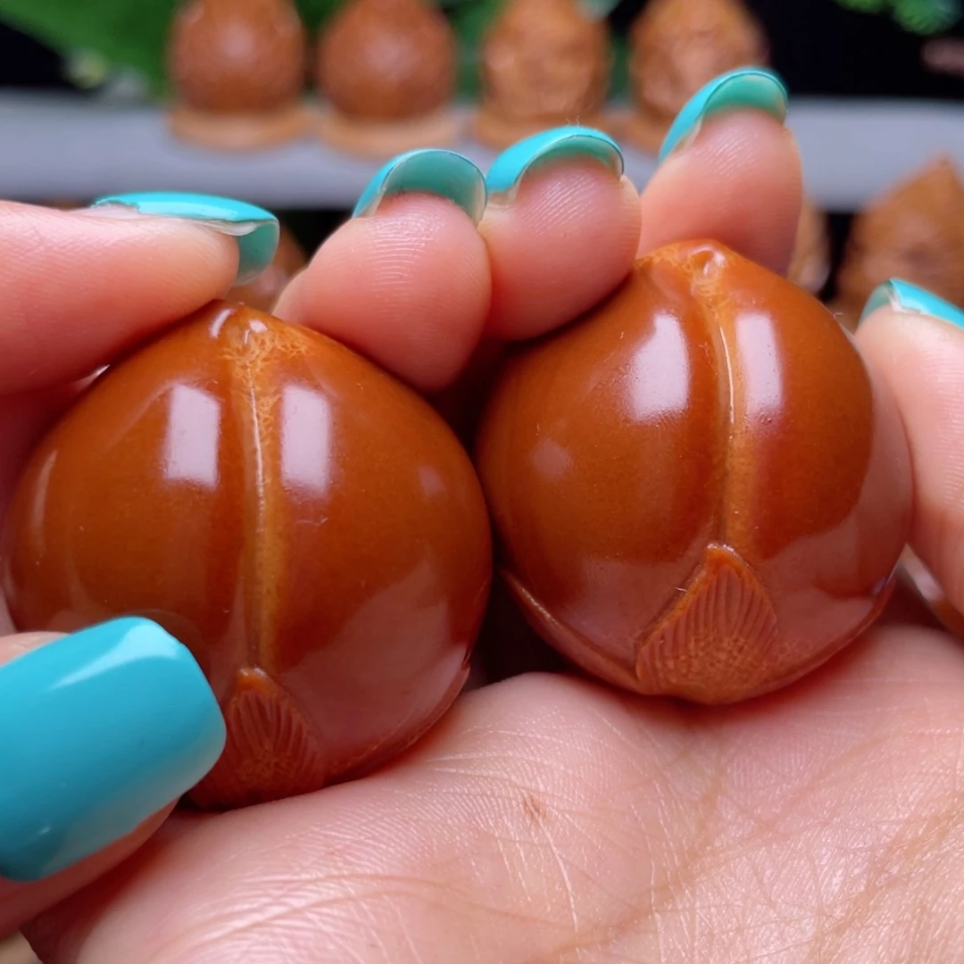 吊坠橄榄核寿桃手球3.3