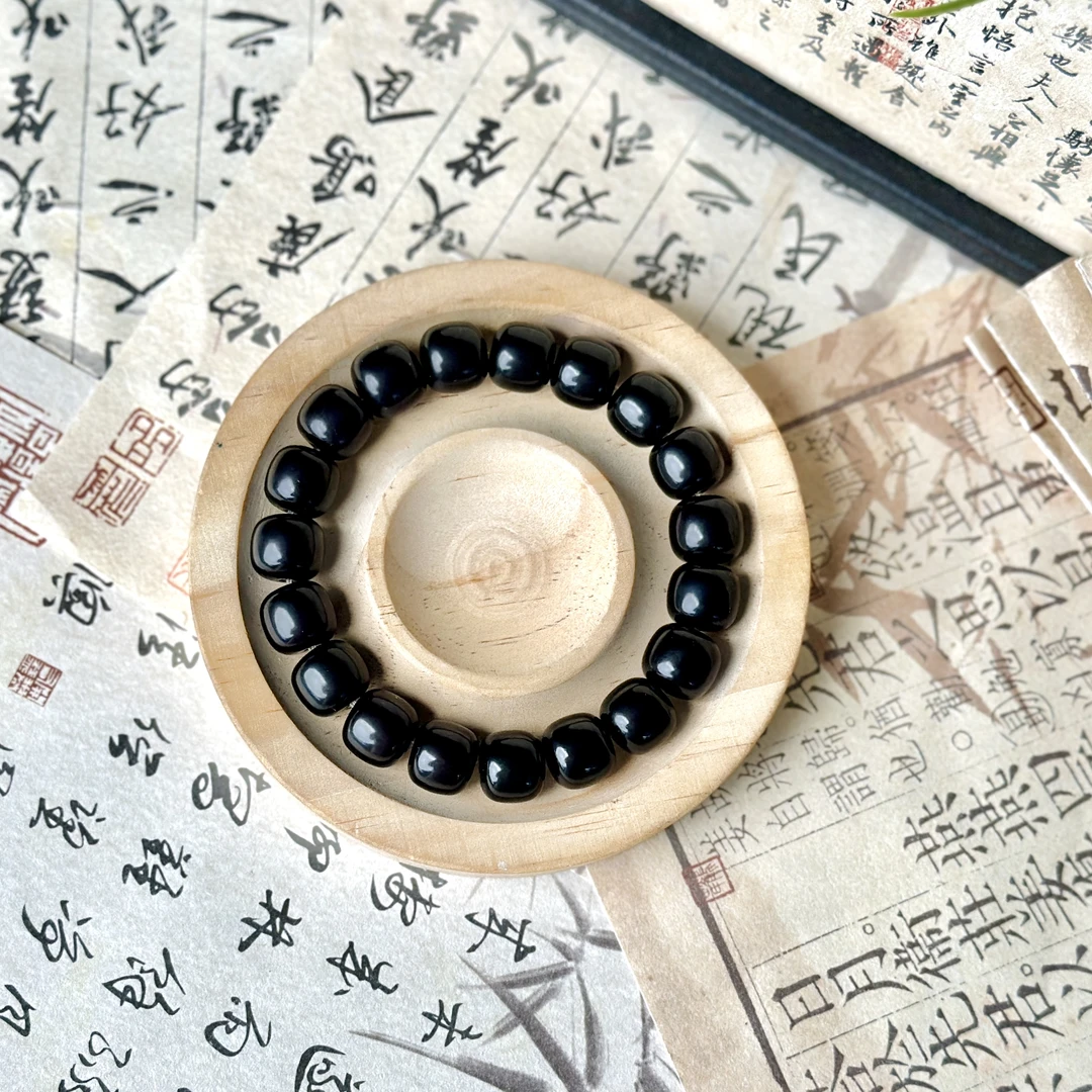 墨菩提单圈手串080无礼盒