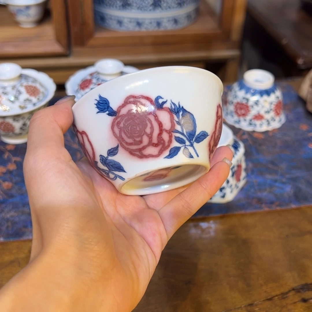 陶摆件景德镇陶瓷茶器百宝箱