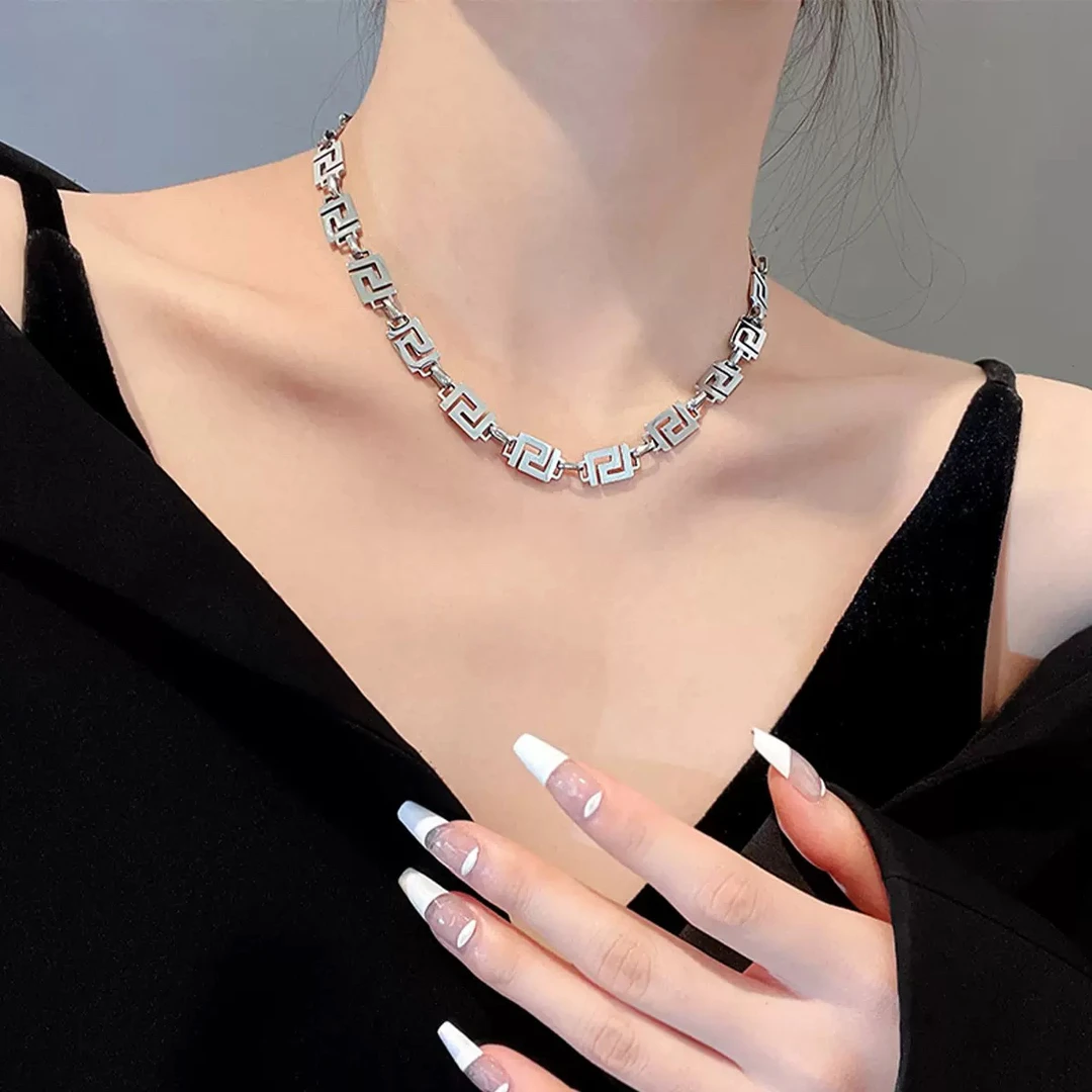 钛钢项链 时尚钛钢项链时尚网红爆款个性不掉色项链饰品