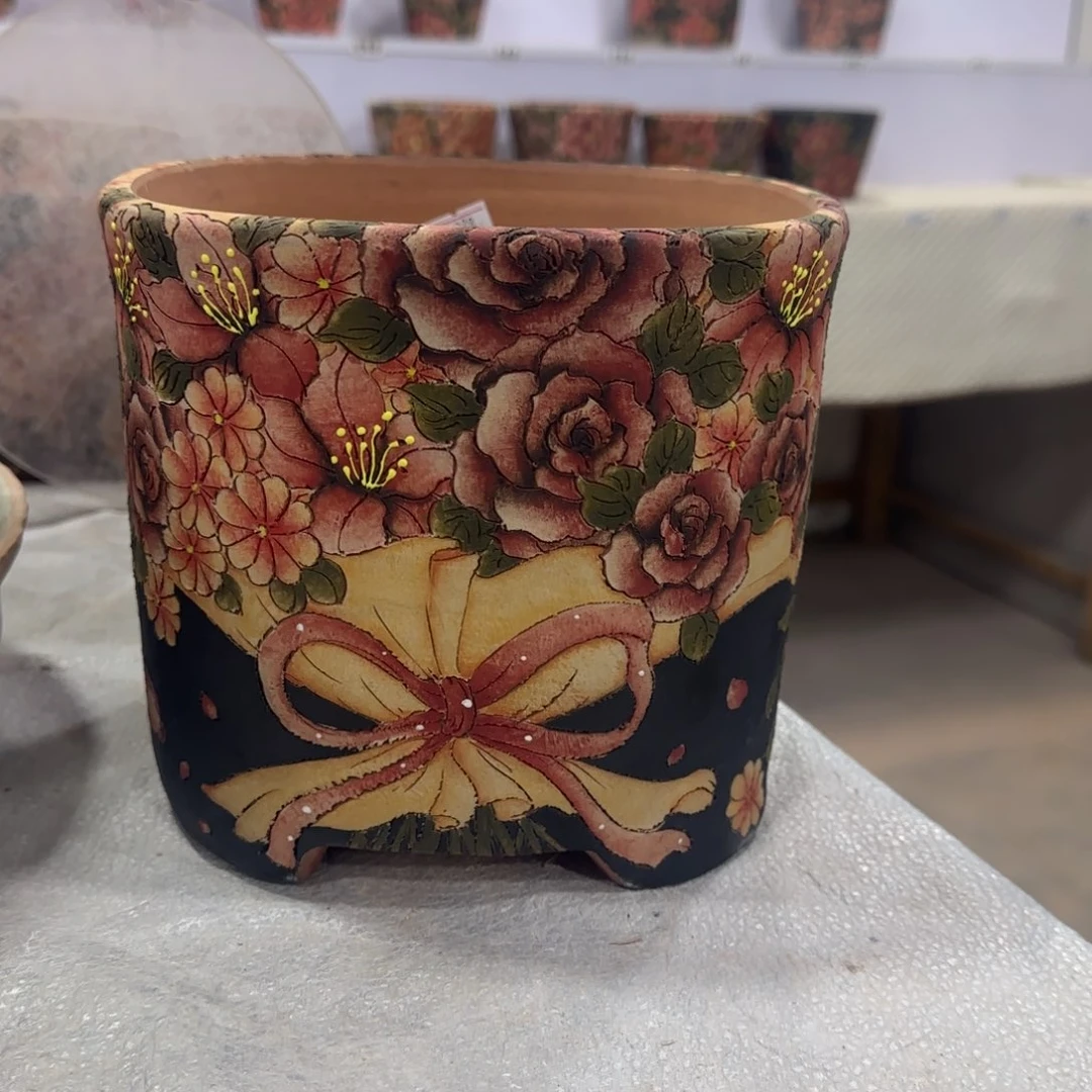 红陶?****?精品多肉花盆精品