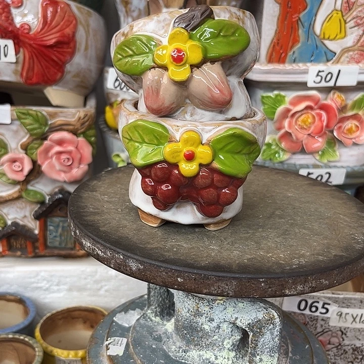 粗陶材质多肉花盆
