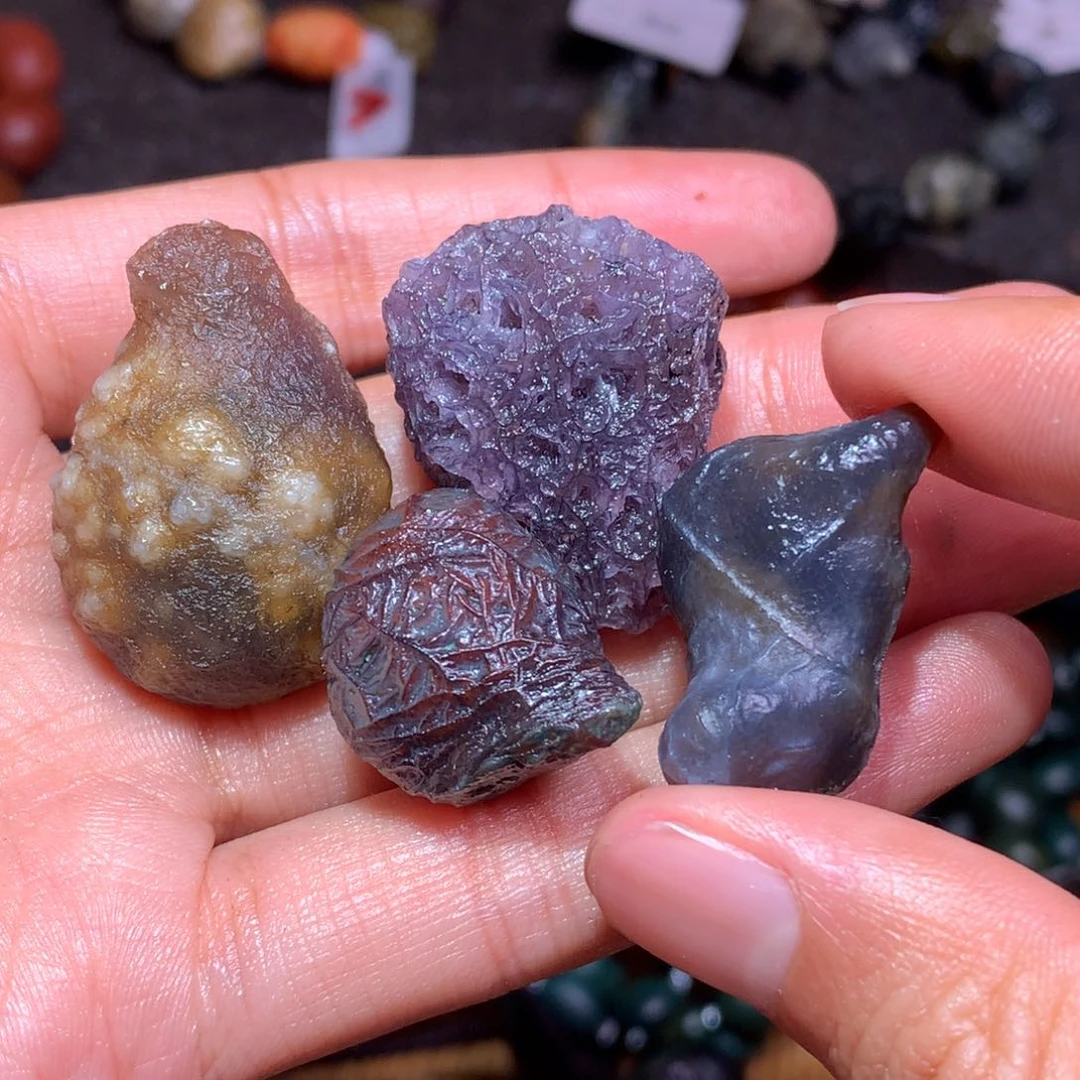 未镶嵌玛瑙/玉髓珠宝半成品