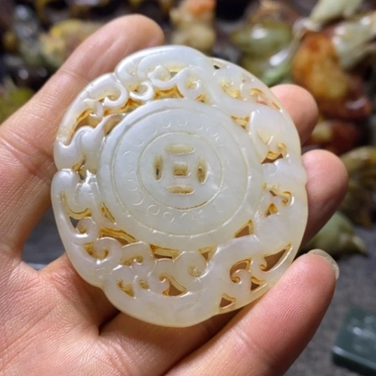 和田玉挂件未镶嵌a****f