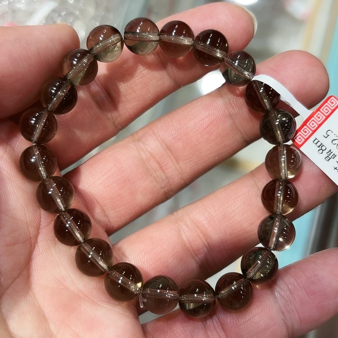 水晶手串未镶嵌茶水晶卡8