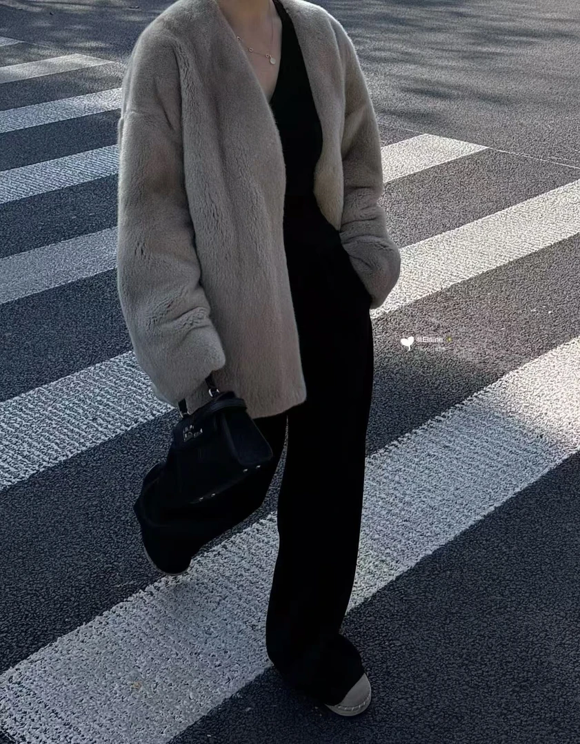 高端精品女装【库存尾货 】小香风小香风小香风网红时尚毛绒加厚