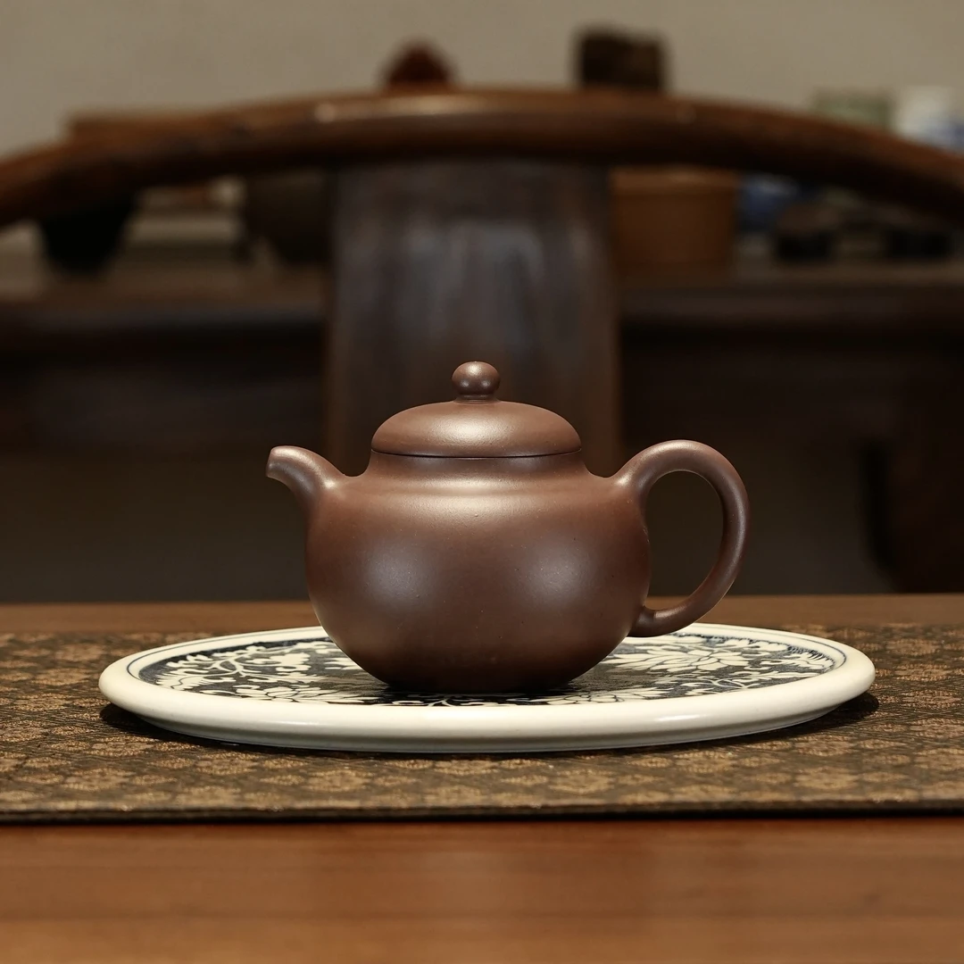 当代一线实力派传统器高手高旭峰老师经典成名代表作《柿圆》紫砂壶