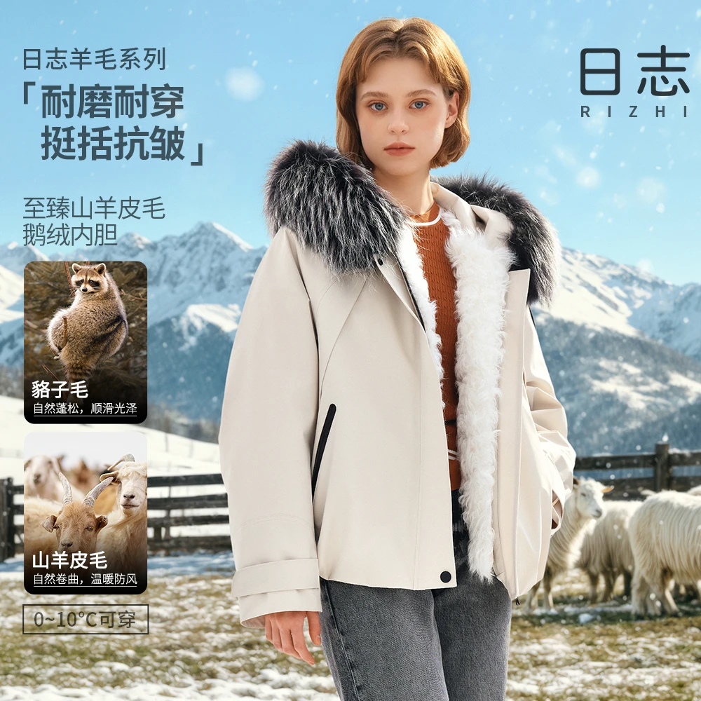 日志【ZG】上新时尚百搭加厚中长款鹅绒服女士羽绒服AD54Y615