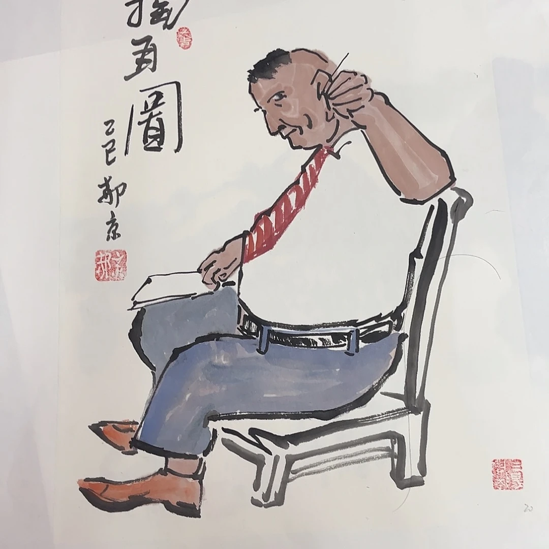 国画绘画作品多次参加