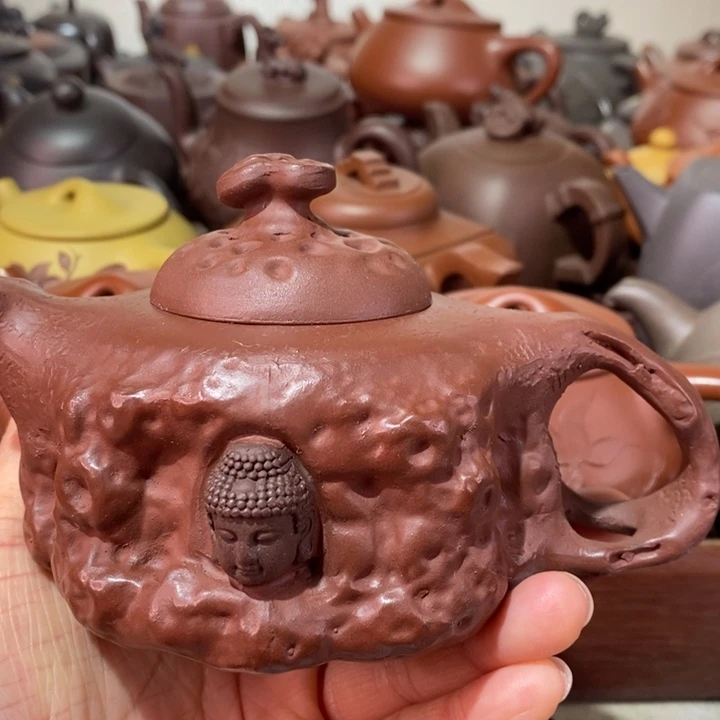 紫砂茶壶微瑕处理一把