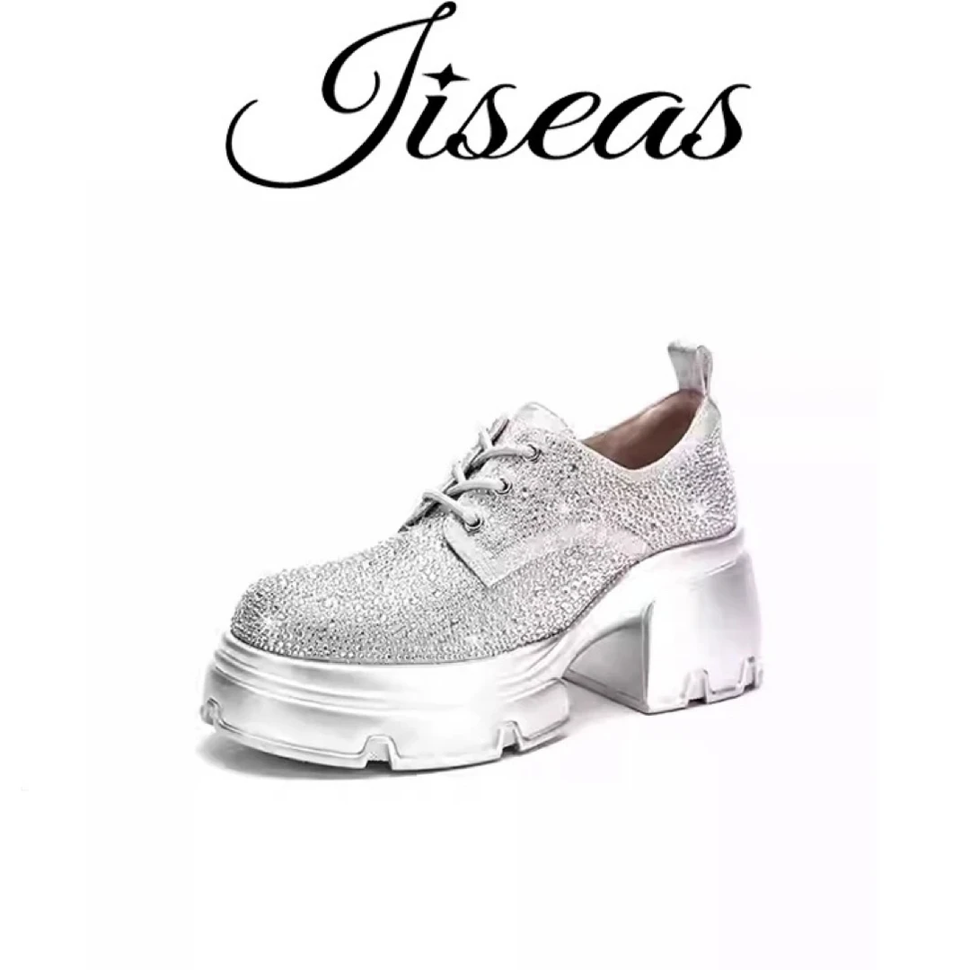 钻系高跟厚底时尚运动休闲鞋14A1088