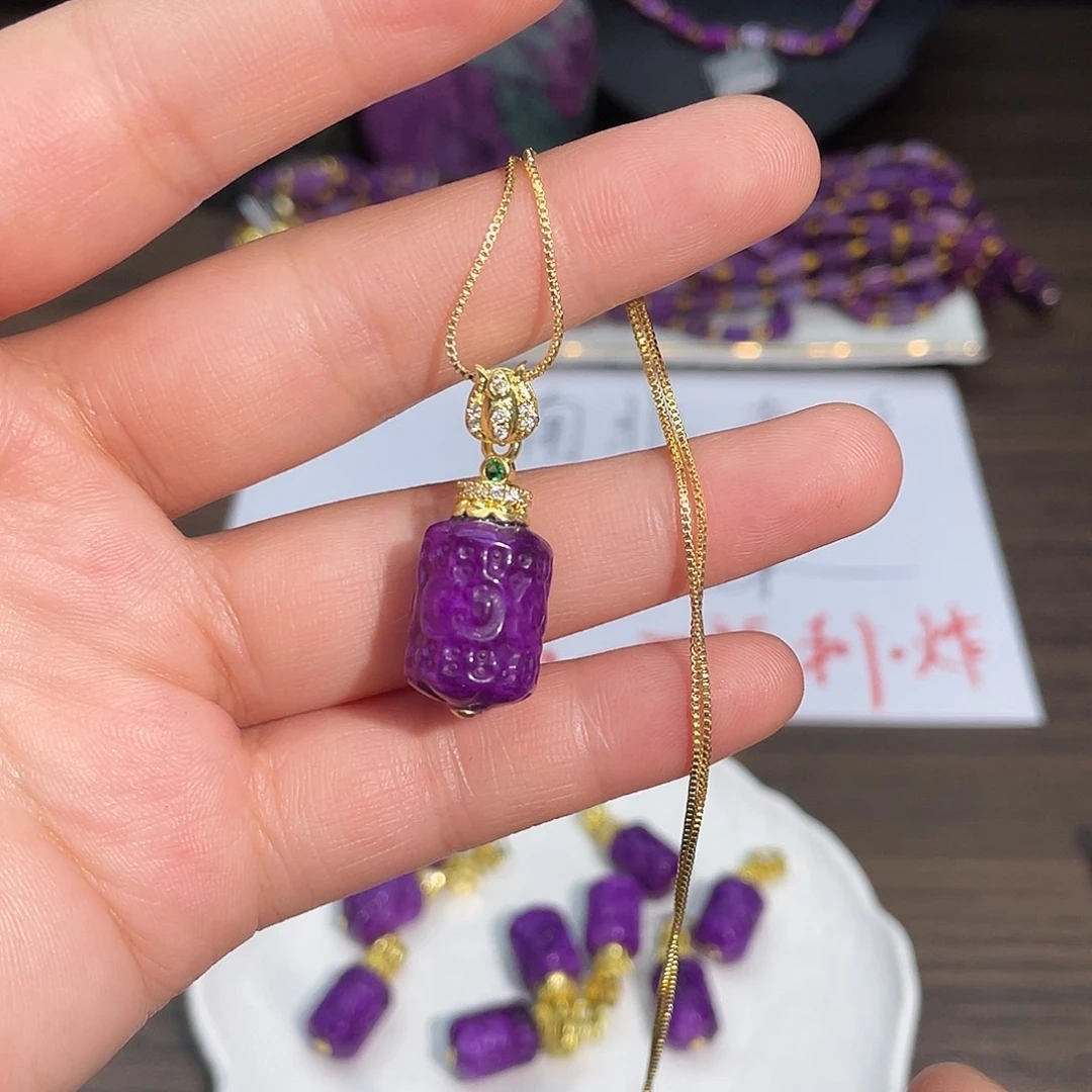 非金属diy原创桶珠吊坠