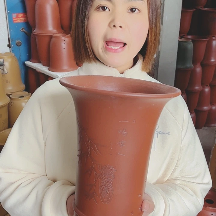 紫砂宜兴紫砂花盆