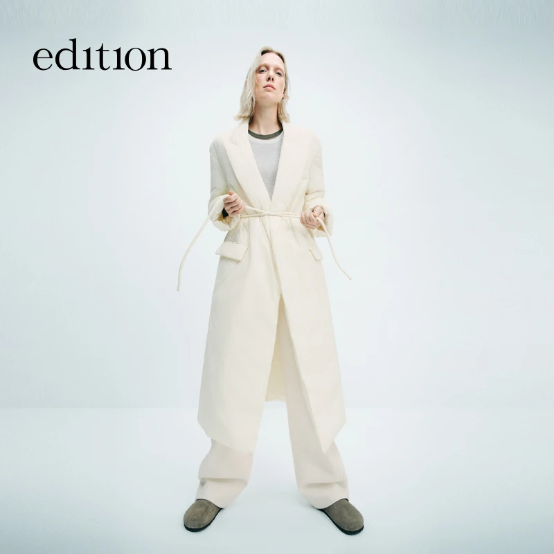 【达人专享】edition西装式长款羽绒服#EBD4EIN016