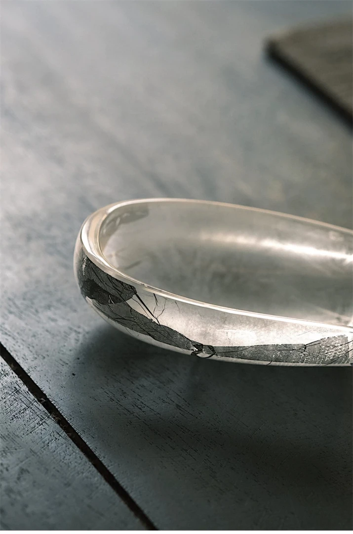 沁白纯叠影茶则 钠钙玻璃 灯工吹制工艺 茶道零配