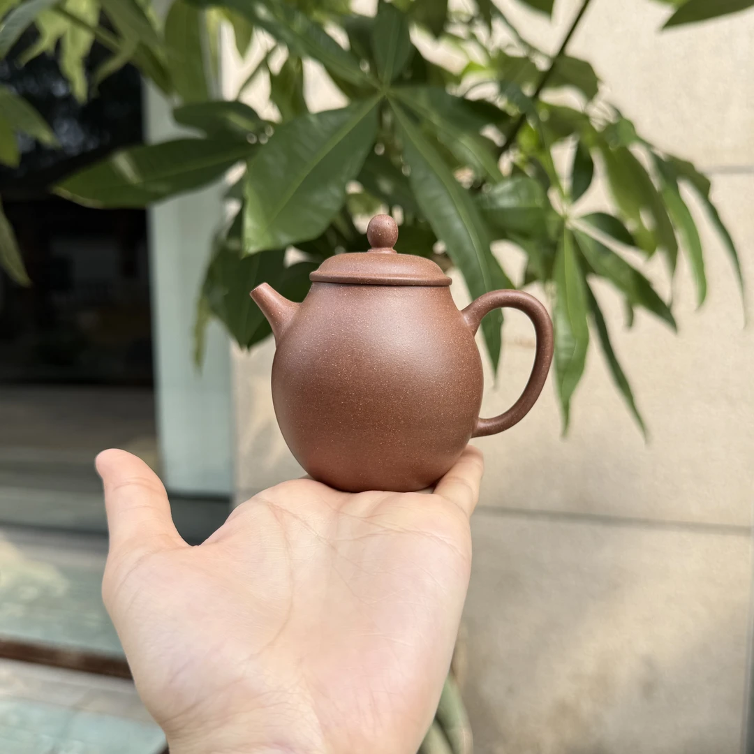 【圆融】古法制作130cc黄龙山原矿百年老紫泥橄榄壶