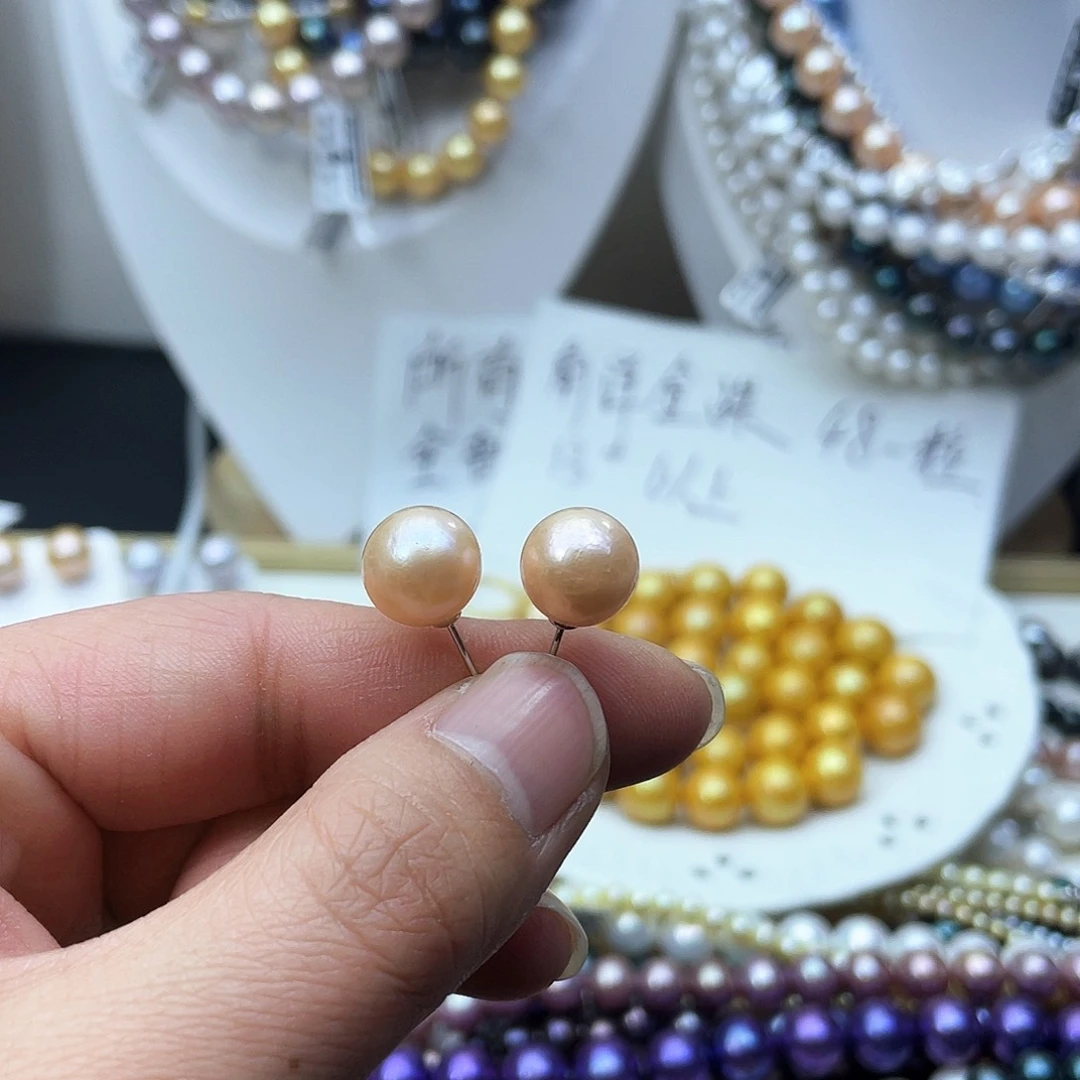 淡水珍珠戒圈钛钢