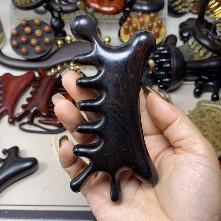 紫光檀六合一按摩梳