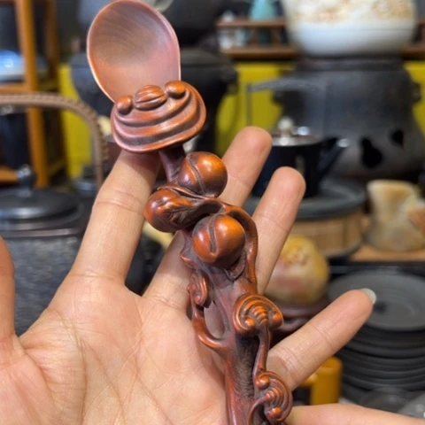 蜜安罐瓷香炉锡茶则