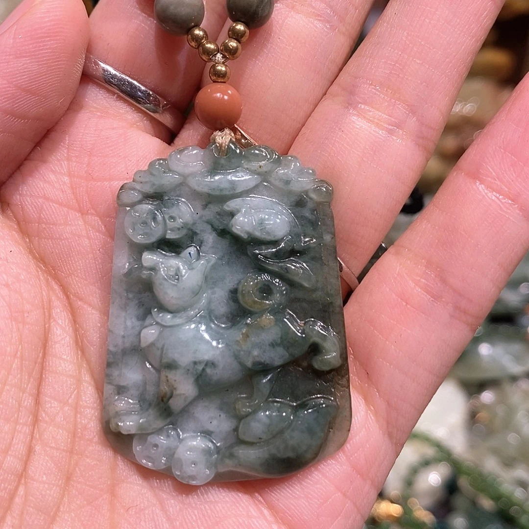 未镶嵌岫玉毛衣链