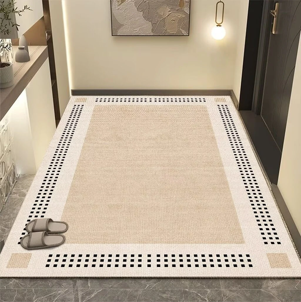 居家好物地毯好打理垫子简约家用吸水免洗卧室玄关入户卫生间地垫