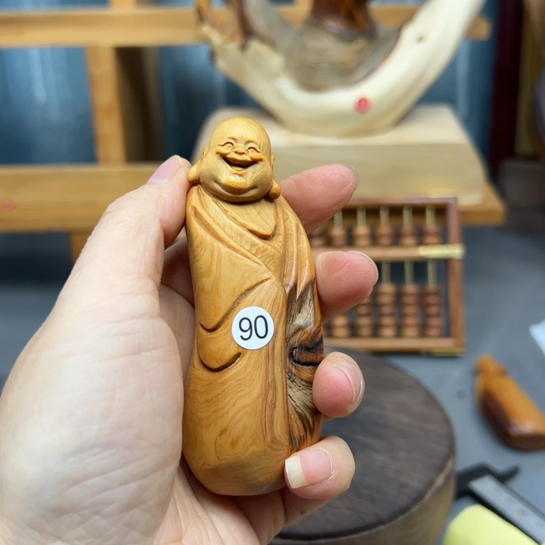 香***下木崖柏木摆件手把件，