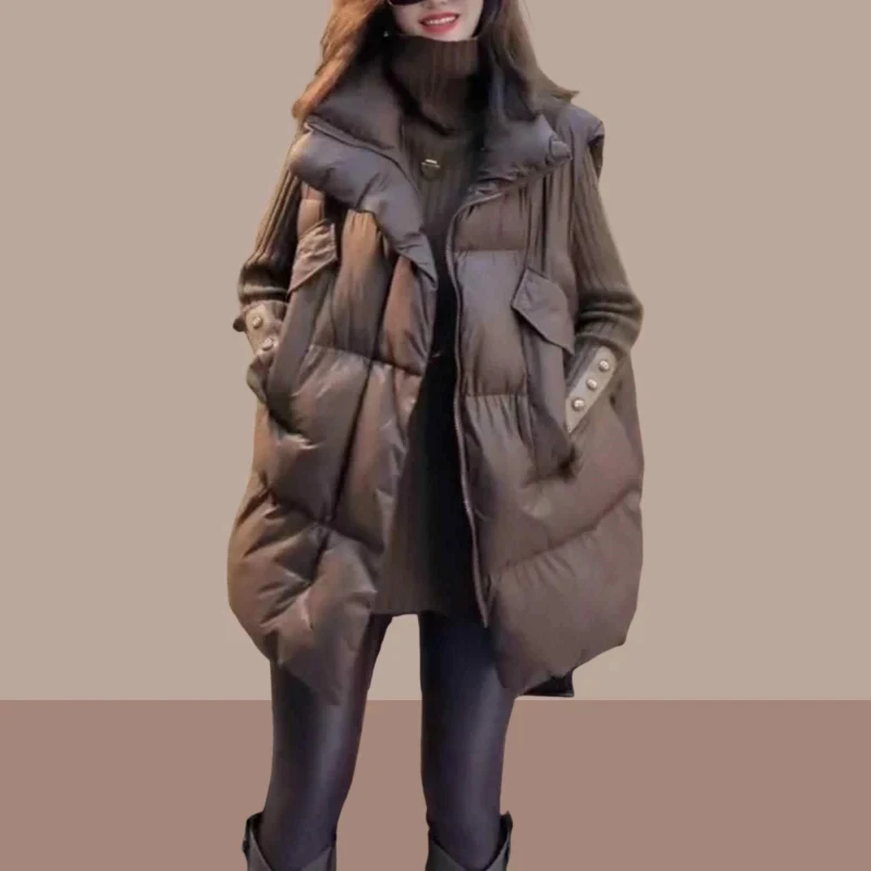 外贸大牌大码200斤订单尾货~冬季马甲女款爆款2025新款中长款马夹