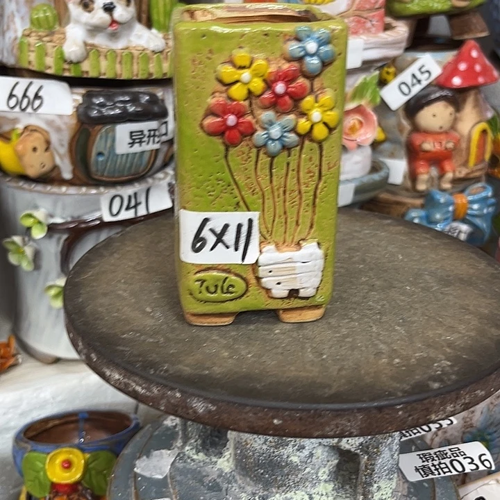 粗陶材质多肉花盆