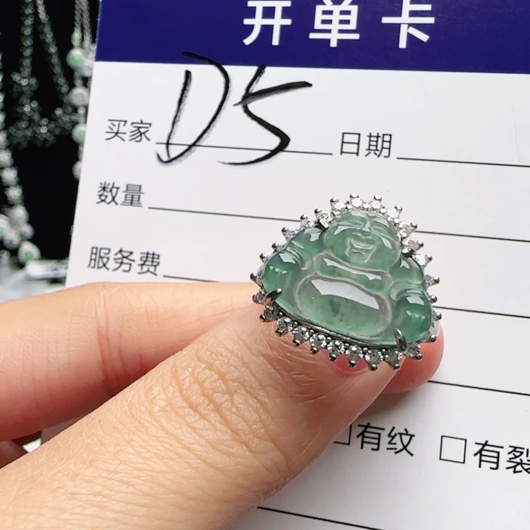 银S925镶嵌手链翡翠