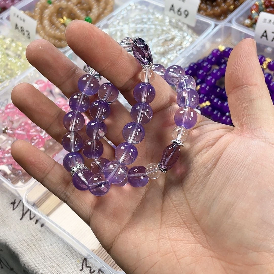 玉髓手饰银S925镀金镶嵌