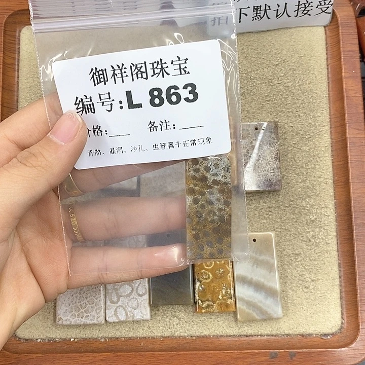硅化珊瑚（珊瑚玉）颈饰未镶嵌用****9