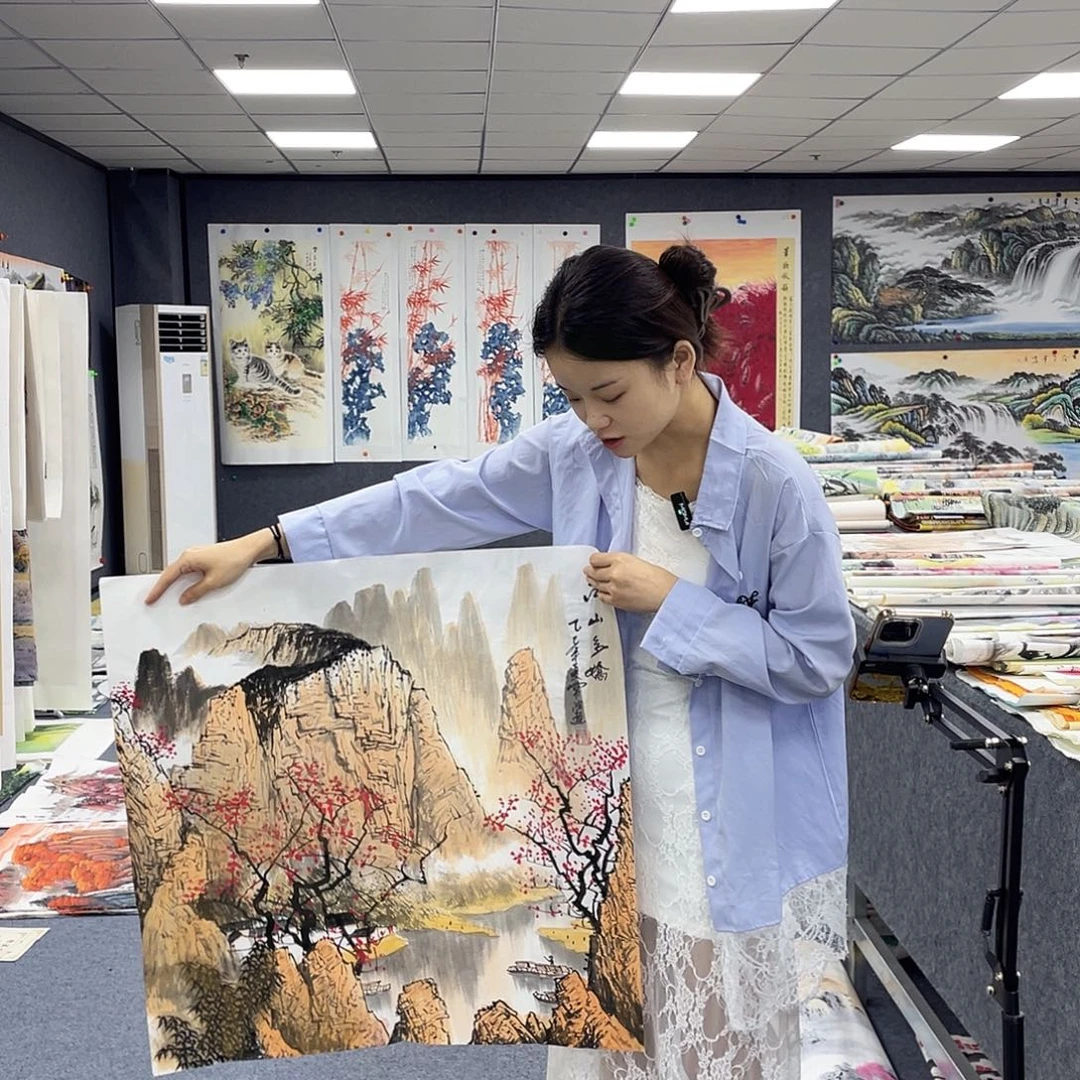 国画作品小姐姐放漏…