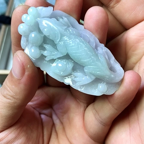 颈饰未镶嵌翡翠福豆豆珠宝翡翠颈饰
