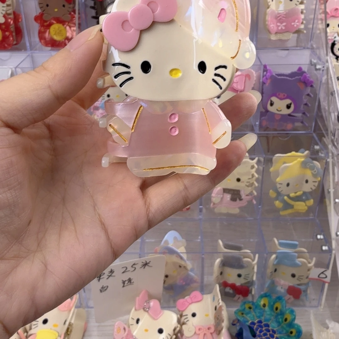 醋酸非金属粉色睡衣KT抓夹