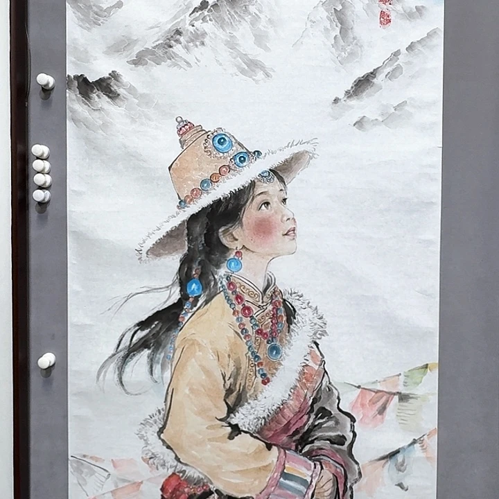 国画亲笔手绘放心去藏