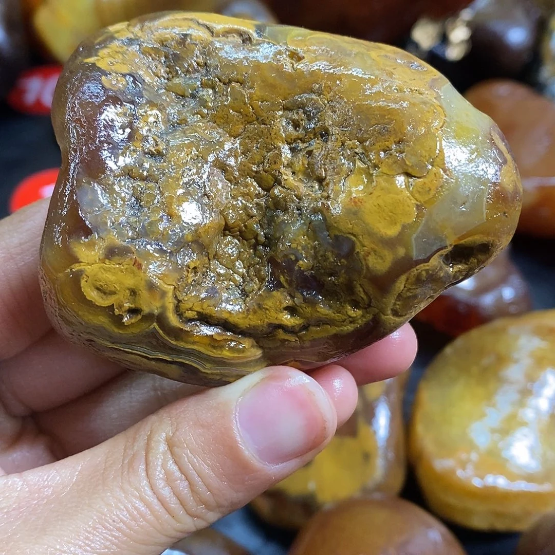 玛瑙/玉髓未镶嵌手把件