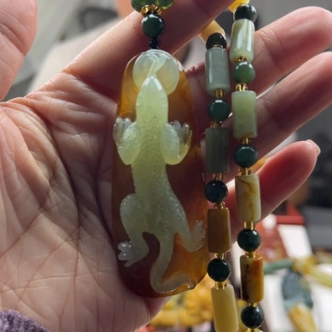 岫玉挂件未镶嵌挂件