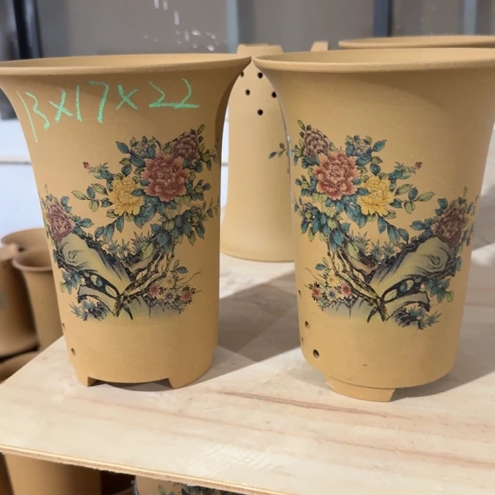 紫砂花盆22/17/13